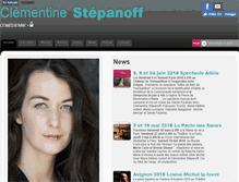 Tablet Screenshot of clementine-stepanoff.com